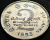 Moneda exotica 2 RUPII / RUPEES - SRI LANKA, anul 1993 * cod 5351, Asia