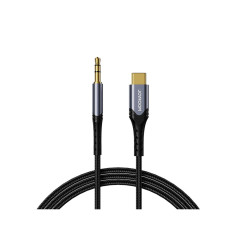 Cablu audio Hi-Fi Jack 3.5mm la Type-C, 1m, SY-A03 JoyRoom Negru
