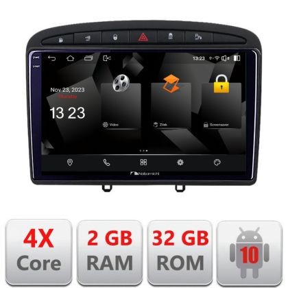 Navigatie Peugeot 308 Quad Core 5230-038 Android Ecran 720P Quad Core 2+32 carplay android auto CarStore Technology