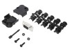 Conector D-Sub 15 pini Mamă 45&deg; Amphenol, Lipire, Neecranat, Plastic, Gold Flash