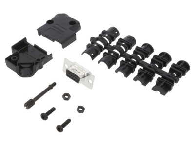 Conector D-Sub 15 pini mamă 45&amp;deg; foto