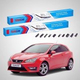 Cumpara ieftin Ștergătoare Seat Ibiza Sportscoupe 6J1 2008-2011 | Set Față Flat &ndash; TeamCar&reg;
