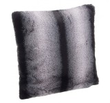 Set 4 perne decorative poliester negru gri Abbey 45x45 cm