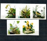 Niue 1985 - Păsări, Audubon, serie probe nedantelate, fără culoarea aurie, neuzate