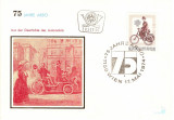 TRICICLU MOTORIZAT 75 ANI ANIVERSARE AUSTRIA FDC 1974, Transporturi