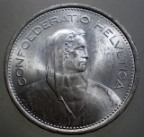F.587 ELVETIA 5 FRANCS FRANCI 1969 B XF/AUNC ARGINT