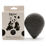Burete japonez Konjac pentru curatarea fetei - Carbune bambus - Purificare - Ten gras mixt