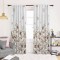 Draperie dim-out model floral cu rejansa transparenta cu ate pentru galerie, Madison, 250x265 cm, densitate 700 g/ml, Lilium et Rosa, 1 buc