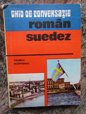 Valeriu Munteanu - Ghid de conversatie roman-suedez - 1977 foto