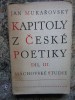 Kapitoly z česk&eacute; poetiky -Jan Mukařovsk&yacute; - LIMBA CEHA