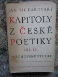 Kapitoly z česk&eacute; poetiky -Jan Mukařovsk&yacute; - LIMBA CEHA