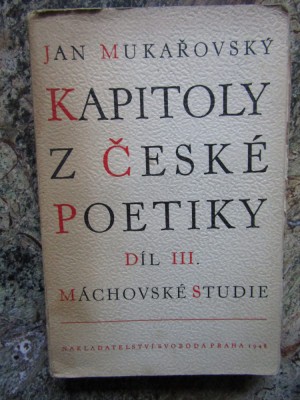 Kapitoly z česk&amp;eacute; poetiky -Jan Mukařovsk&amp;yacute; - LIMBA CEHA foto