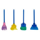 Set 4 pensule cu diferite varfuri,multicolore,11 cm, Oem