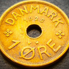 Moneda istorica 1 ORE - DANEMARCA, anul 1928 * cod 4115