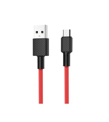 HOCO X29 Carbon cablu de date USB la Micro-USB-Lungime 1 Metru-Culoare Roșu foto