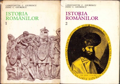 HST C6648 Istoria rom&amp;acirc;nilor 1974-1976 volumul I+II Giurescu foto