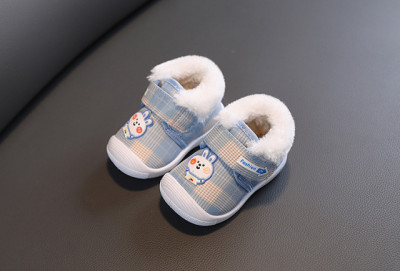 Pantofi imblaniti bleu - Fashion bunny (Marime Disponibila: Marimea 20) foto