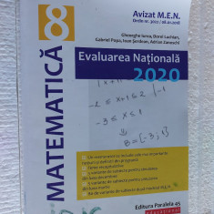 MATEMATICA CLASA A VIII A - EVALUAREA NATIONALA IUREA SERDEAN ZANOSCHI