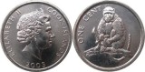 Insulele Cook 2003 - 1 cent, maimuta, UNC