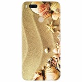 Husa silicon pentru Xiaomi Mi A1, Beach Sand Gold