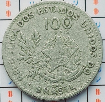 Brazilia 100 R&amp;eacute;is (Liberty) 1901 - km 503 - A033 foto
