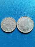 Moneda Romania 5 lei si 10 lei 1992