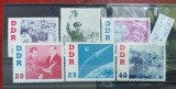 TS21 - Timbre serie DDR 1961 Mi863-868 Cosmos, Stampilat