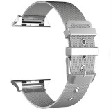 Cumpara ieftin Curea tip Milanese Loop, compatibila Apple Watch 44mm, Silver, Silicon, Very Dream