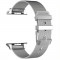Curea tip Milanese Loop, compatibila Apple Watch 44mm, Silver