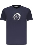 Cumpara ieftin Trussardi Tricou barbati, din bumbac, cu imprimeu grafic, Regular fit, Bleumarin, S