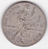 Romania 1 leu 1912, Argint