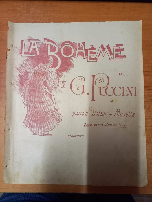 AS - PARTITURA - LA BOHEME - G. PUCCINI, partitura completa