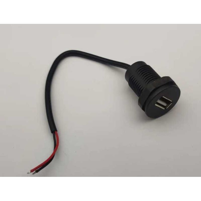 Mufa USB2.0 mama panou tip A 1 port gabarit mic cu 2 fire diam.