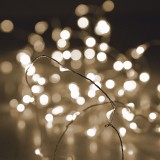 Instalație De Lumini De Crăciun, LED, 200 Becuri, Culoare Alb Cald, Cabluri De Cupru 23m