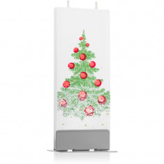 Flatyz Holiday Christmas Tree with Snow lumanare 6x15 cm