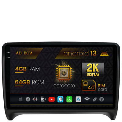 Navigatie Audi TT, Android 13, V-Octacore 4GB RAM + 64GB ROM, 9.5 Inch - AD-BGV9004+AD-BGRKIT426 foto