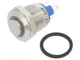 Comutator Anti-Vandalism IP65 &Oslash;12mm 2A 36VDC