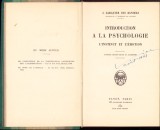 HST C3493 Introduction a la psychologie. L&rsquo;instinct et l&rsquo;emotion 1934