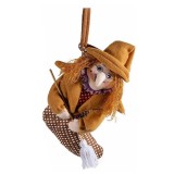Figurina Vrajitoare Halloween Befana textil multicolor III cm 22 x 28 H