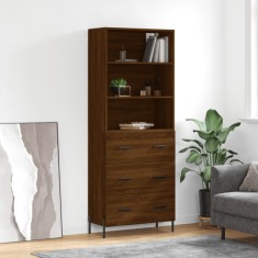 vidaXL Dulap &icirc;nalt, stejar maro, 69,5x34x180 cm, lemn compozit 3189396