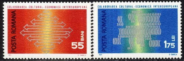 C2330 - Romania 1971 - Colaborarea 2v.neuzat,perfecta stare
