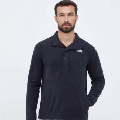 The North Face bluza barbati, culoarea negru, cu imprimeu