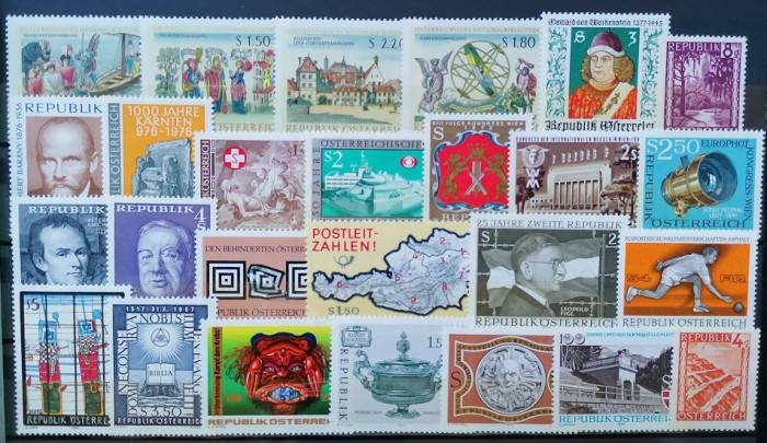 B0107 - lot timbre Austria,sau la alegere lei 3/buc.