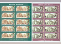 ROMANIA 2007 VECHIUL BUCURESTI Set 6 Coli de cate 10 Tb LP.1763a MNH** foto