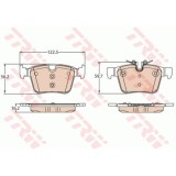 Placute frana TRW GDB2110, Spate