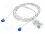 Cablu patch RJ45 LOGILINK U/UTP Cat 6a litat alb 5m