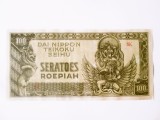 Rară! Indiile Olandeze 100 Roepiah 1944 ocupația japoneza WWII,bancnota din imagini &icirc;n stare foarte bună la cel mai mic preț