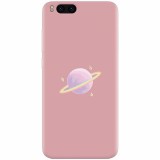 Husa silicon pentru Xiaomi Mi 6, Saturn On Pink