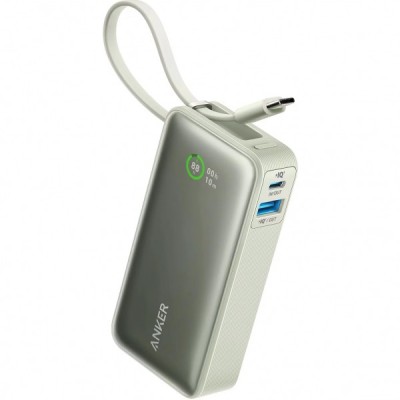 Baterie Externa Anker Nano, 10000mAh, 30W, QC + PD, 1 x USB-A - 2 x USB-C, Verde A1259G61 foto