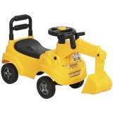 AIYAPLAY Excavator Correpasillos Jucărie cu Claxon cu Aer, Excavator fără Pedale, Braț Excavator, Depozitare sub Șezut, pentru Copii de 1 a 3 Ani, Cap